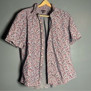 Gap Slim Fit Floral Button-Down Shirt | Men’s XXL | Short Sleeve